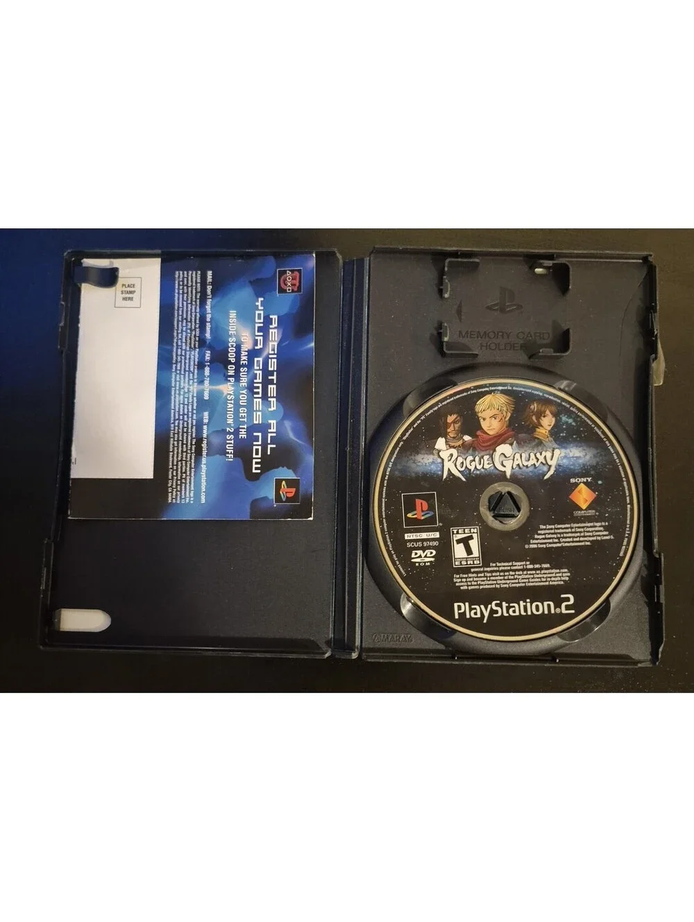 Rogue Galaxy (Sony PlayStation 2, 2007) W/Registration Card No Manual